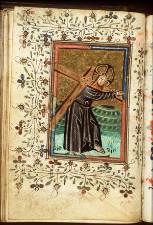 The carrying of the cross: Christ bears the cross