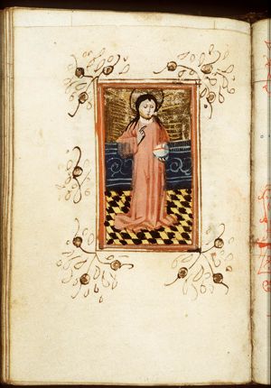 Salvator Mundi: Christ holding an orb