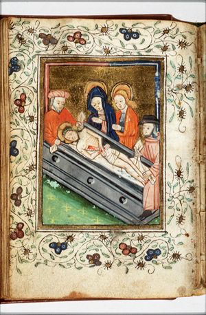 The entombment of Christ