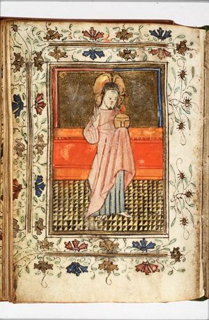 Salvator Mundi: Christ making a blessing gesture and holding an orb