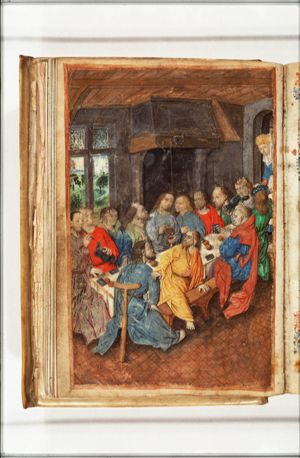 The Last Supper: Christ and the apostles at table