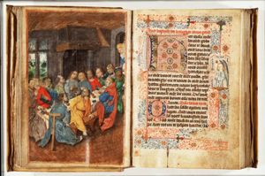 The Last Supper: Christ and the apostles at table