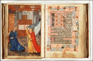 The Annunciation: Gabriel announces Christ's birth to Mary