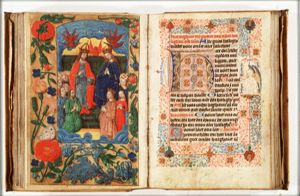 The coronation of Mary: Mary crowned and enthroned next to God