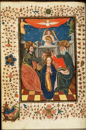 The coronation of Mary by God the Father and Christ