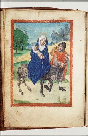 The Flight into Egypt: Mary, St. Joseph and the Christ-child on their way