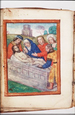 The entombment of Christ