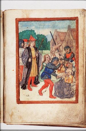 The massacre of the Innocents: Herod's men kill the newborn boys of Bethlehem