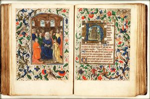 Pentecost: the Holy Spirit descends upon Mary and the apostles