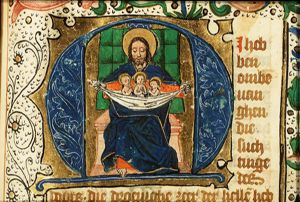 The blessed in Abraham's bosom