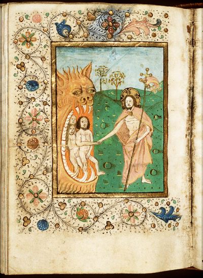 Harrowing of Hell: Christ leaves hell and liberates the souls