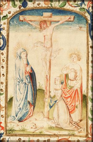 The Crucifixion, with Mary, St. John and St. Mary Magdalene