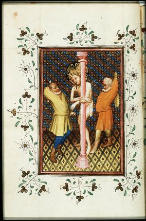 The tortures of Christ: Christ is flagellated