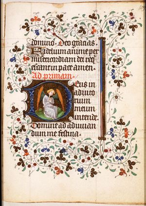 An angel in adoration