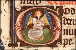 An angel in adoration