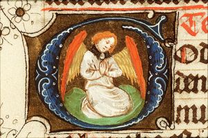 An angel in adoration