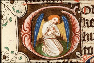 An angel in adoration