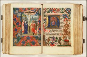The Crucifixion, with Mary and St. John, the confessing centurion and soldiers
