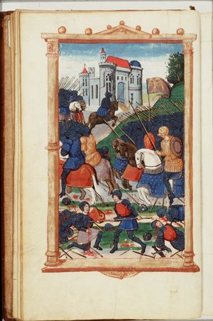 Publius Cornelius Scipio Africanus Major and his brother Lucius Cornelius Asiaticus taking the city of Orongis