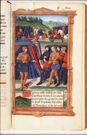 Syphax arrested and led before Scipio