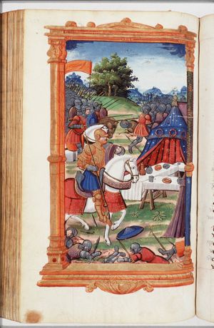 Pompey entering the camp of Caesar