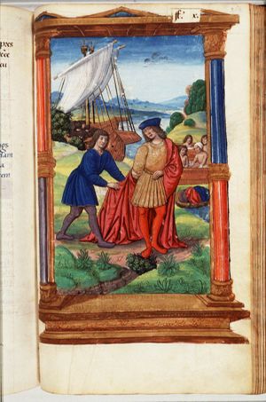 Cicero going to Puteoli's wells to take hot baths
