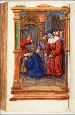 Beheading of Catilina and his followers in the presence of Cicero