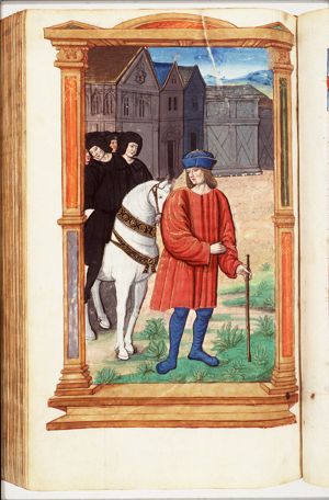 Clodius Pulcher, elected tribune, forces Cicero to go into exile; twenty thousand young gentlemen, dressed as in a time of public mourning, escort him on horseback