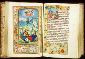 The annunciation of Christ's birth to the shepherds