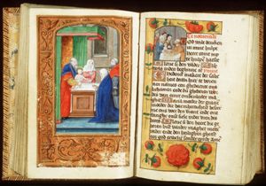 The presentation in the temple: Mary presents the Christ-child to Simeon