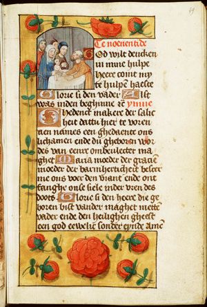 The presentation in the temple: Mary presents the Christ-child to Simeon
