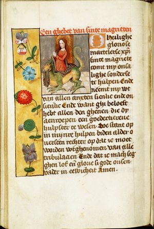 St. Margaret of Antioch emerging from the dragon