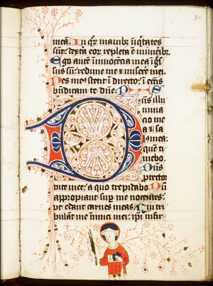St. Stephen holding a palm and stones