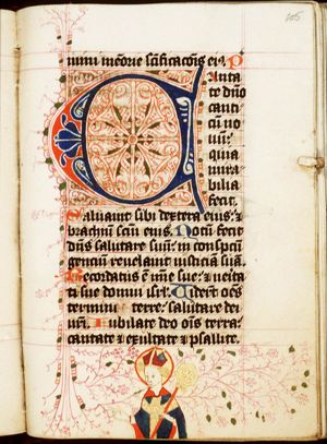 Holy bishop holding a crozier