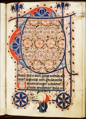 An angel with a scroll