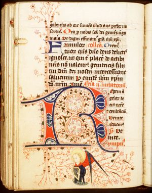 An angel playing a harp
