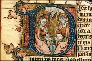 The Trinity: God the Father, Christ and the Holy Spirit as a dove