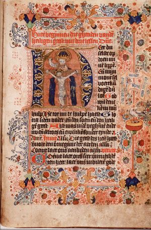 The Trinity: God the Father holding the crucifix (Mercy-Seat)