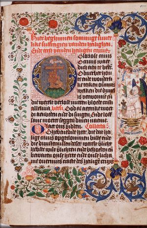 A lion and the Holy Cross