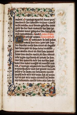 The Evangelist St. John holding the poisoned chalice and a book