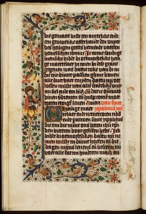 St. Hippolytus holding a book and a sword
