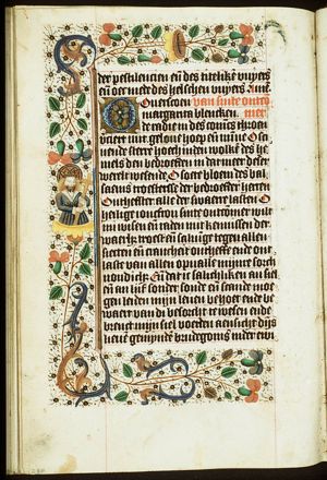St. Wilgefortis holding a cross