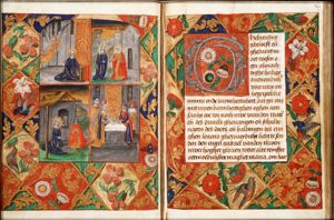 The Annunciation: Gabriel announces Christ's birth to Mary (1st of 4)