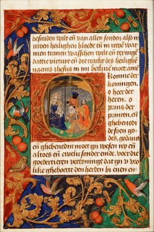 The adoration of the Christ-child by the Magi