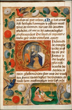 The presentation in the temple: Mary presents the Christ-child to Simeon