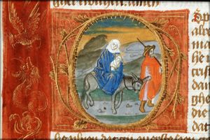 The Flight into Egypt: Mary, St. Joseph and the Christ-child on their way