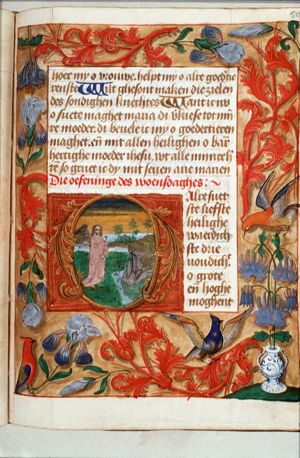The Creation: division of sea and earth; creation of trees and plants