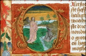 The Creation: division of sea and earth; creation of trees and plants