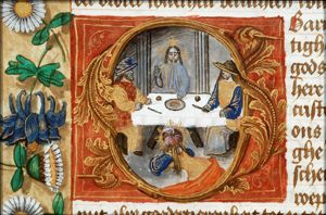 The Supper at Bethany: St. Mary Magdalene anoints Christ's feet