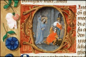 Christ expels the money-changers from the temple